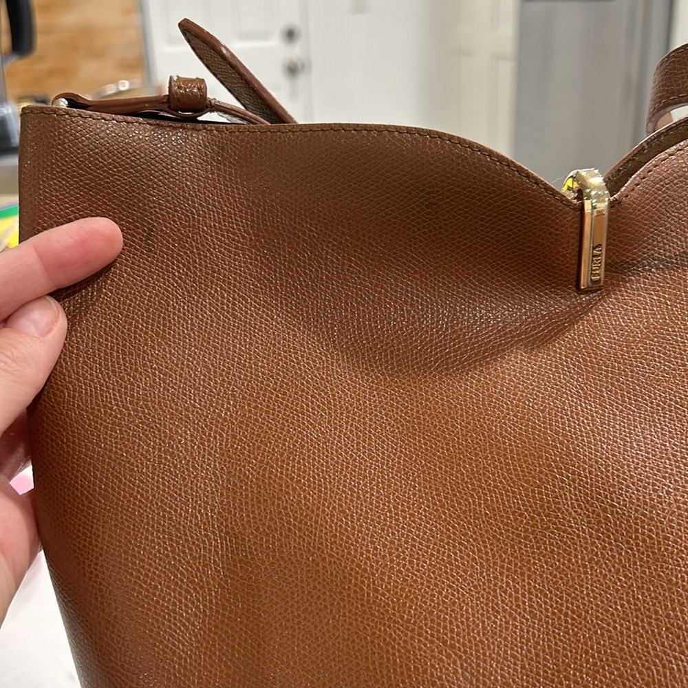 Furla Cognac Ribbon M Hobo Bag, RTR - Picture 5 of 10